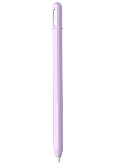 Fuchsia Stylus Kalem Silikon Kılıf Kaymaz Ergonomik Koruyucu Mor