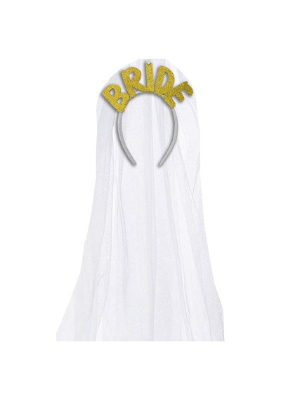 Bride Tüllü Taç - Altın