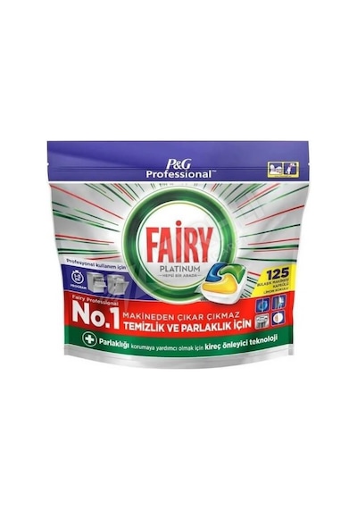 5 Adet Fairy Tablet Platınum Limon 125li