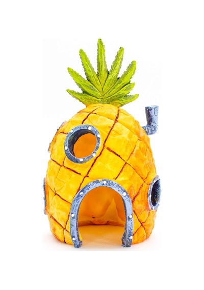 Spongebob Kare Pantolonlar Resmi Lisanslı 3 Parça Akvaryum Süsleme Paketi - Spongebob'un Ananas Evi, Squidward'ın Paskalya Adası Evi Ve Krusty Krab