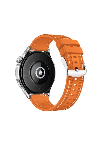 Huawei Gt2 46mm Uyumlu Sbt- Krd-102 22mm Silikon Kordon-turuncu