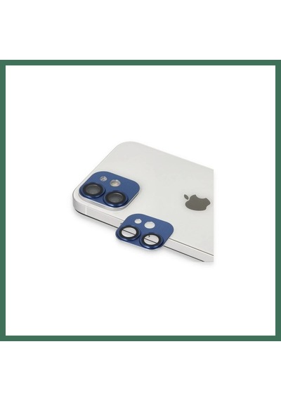 En-cag Apple Uyumlu iPhone 11 Uyumlu Pers Alüminyum Kamera Lens - Lacivert Bss