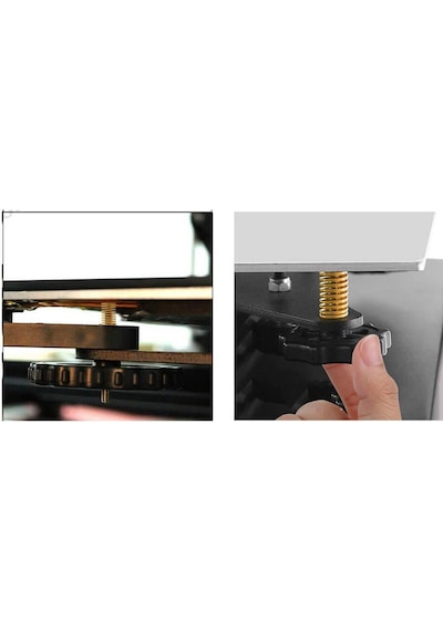 3d Yazıcı Sıcak Yatak Tesviye Kiti M3 45 22mm Vidalı Enjeksiyon Büyük Boy Somun + Turuncu Yay Seti