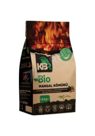 3 Adet Kbr Bio Mangal Kömürü 1,5 Kg Kraft Ambalaj