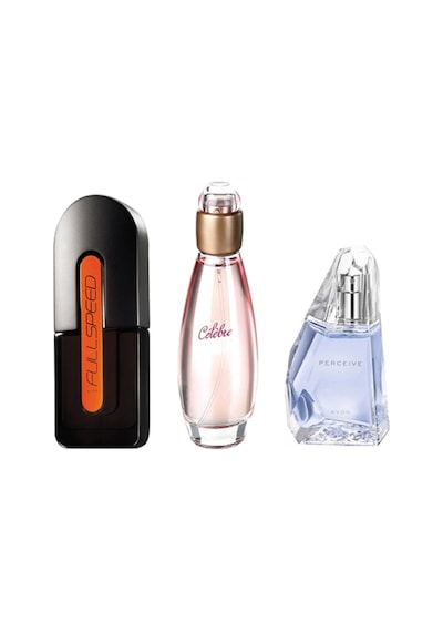 Avon Celebre Kadın Parfüm EDT 50 ML + Fullspeed Erkek Parfüm EDT 75 ML + Perceive Kadın Parfüm EDP 50 ML