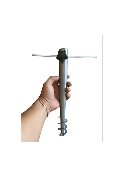 Şemsiye Kazığı Aparatı 44 CM Gri