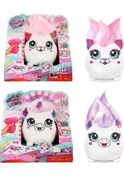 Mey İthalat 45541 Sun-cnl-hobi Set Aırbrush Plush Haır Iffıc Squıshy Bo 2a