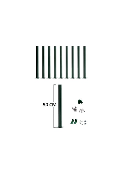 Zirve Tel Örgü 150 Cm Panel Çit Direği Tekli Aparatlı