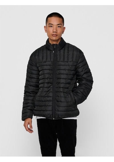 Only & Sons Paul Erkek Siyah Şişme Mont - 22015122 001