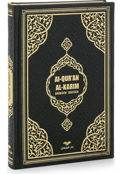 Almanca Mealli Kuran Orta Boy - Siyah