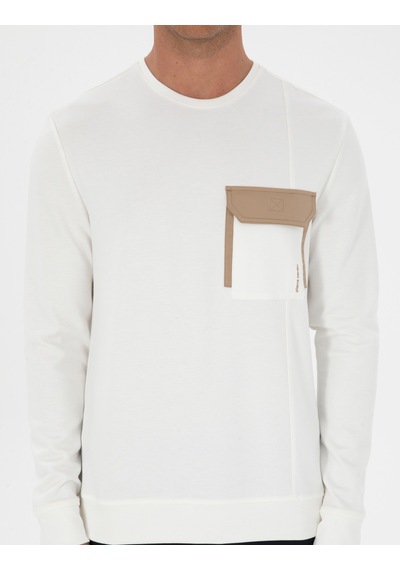 Pierre Cardin Ekru Regular Fit Sweatshirt 50315760-vr019