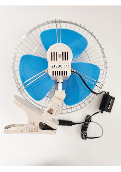 Oto Vantilatör 24 Volt 12 Inç Mandallı Çakmaklık Girişli 6400405