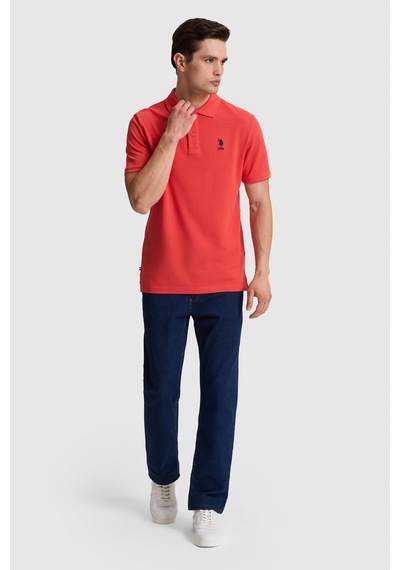 U.S. Polo Assn. U.s. Polo Assn. Erkek Kırmızı Tişört Basic 50322314-vr213 Rısk Red