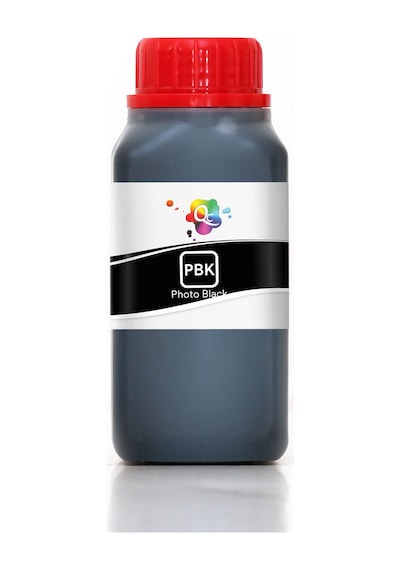 QC Epson EcoTank L8180 Uyumlu Yazıcı Mürekkebi 250ml PBK Photo Black Foto Siyah Dye