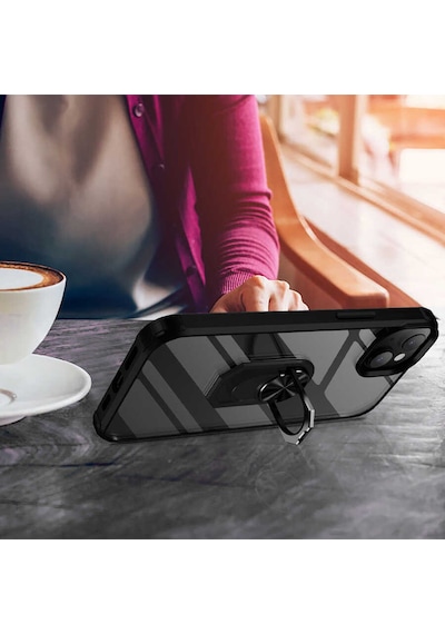 Apple Uyumlu iPhone 14 Kılıf Zore Mola Kapak Siyah