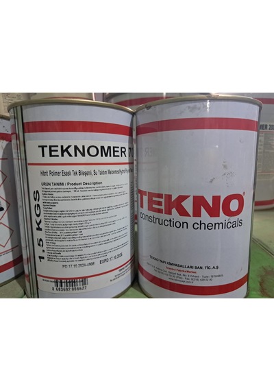Teknomer 700 Hibrit Polimer Esaslı Su Yalıtım Malzemesi 1.5 KG Teneke