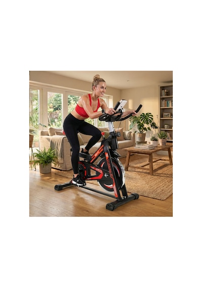 Exclusive Kondisyon Bisikleti Spinning Bike Egzersiz Aleti Siyah - Turuncu