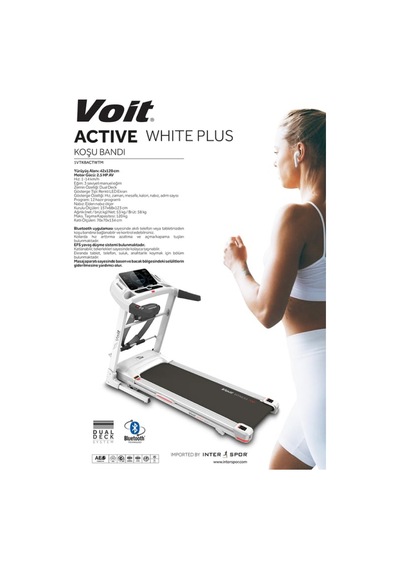 Voit Active White Plus Masajlı Koşu Bandı