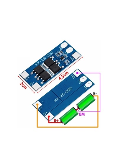 2s 13a Bms 18650 Lityum Pil Şarj Koruma Devresi