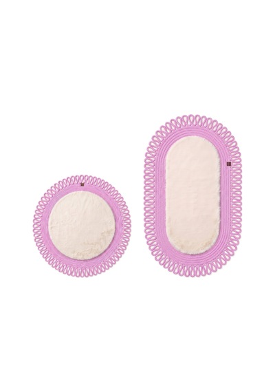 Banyo Paspası Takımı 60x100+60x60 Cm Dış Trikot Bej & Pembe