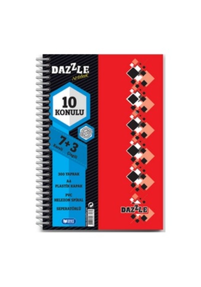 U-deep Pp Kapak Ayraçlı Defter 7+3 250yp. 20 Çeşitli Renk Ve Desen
