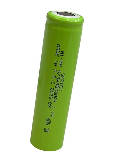 Sertec - 1.2v 3800 Mah - 4/3a - Ni-mh Şarjlı Pil - Başsız / Flat Head Evimdeyokyok