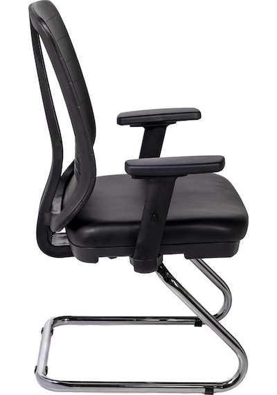 Ofisbazaar Up Deri Misafir Koltuğu Ergonomik Toplantı Ve Bekleme Koltuğu Martin 01- Siyah Deri Siyah Ofisbazaar Up Deri Misafir Koltuğu Ergonomik Toplantı Ve Bekleme Koltuğu Martin 01- Siyah Deri Siyah