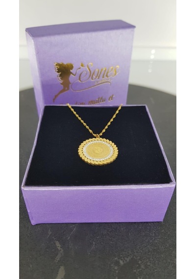 60 Cm Zincilrli Çelik Kolyesns2029035 Gold