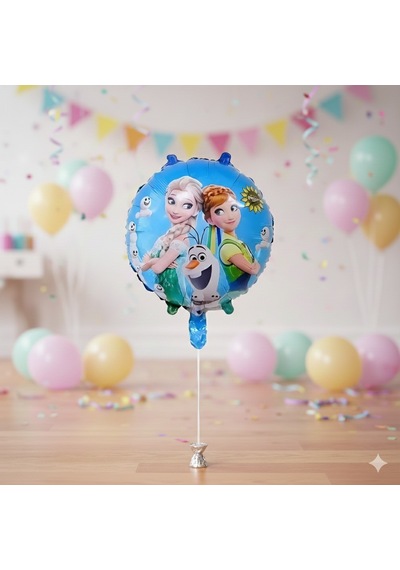 145 Cm Frozen Elsa Anna Olaf Folyo Balon 18 İnç - Doğum Günü Parti Dekorasyon Balonu Çok Renkli