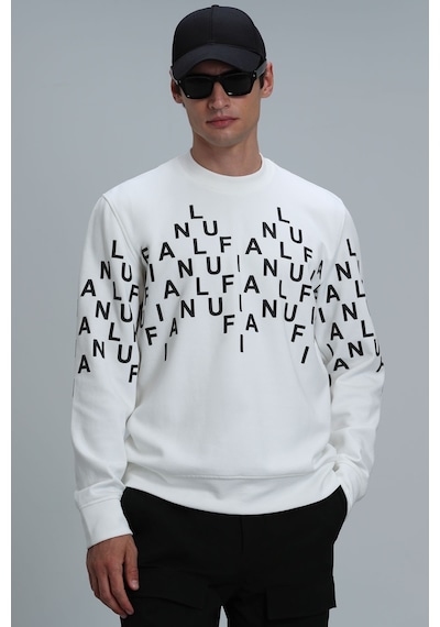 Lufian 112030108100510 Rose Erkek Sweatshirt - Kırık Beyaz Lufian 112030108100510 Rose Erkek Sweatshirt - Kırık Beyaz