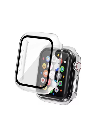 Newface Apple Watch 38mm Camlı Kasa Ekran Koruyucu - Şeffaf Diğer