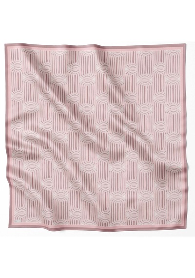 Belli Twill İpek Eşarp 4209-03 Pudra Pembe Pudra - Pembe