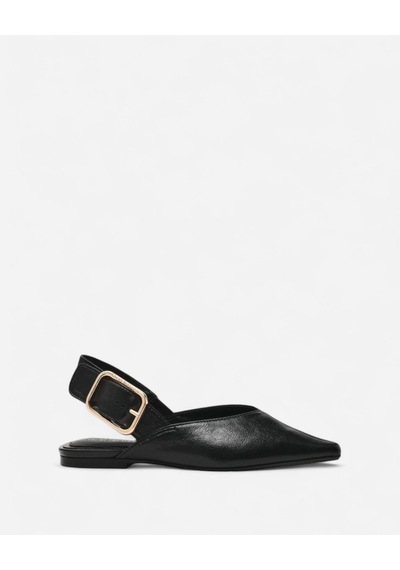 Steve Madden Sıanna Black Leat Kadın Siyah Babet Sıanna