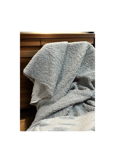 Zp Teddy İthal Kıvırcık 100x150cm, Yüksek Gramaj, Peluş Kumaş, Tekstil Gri Gri