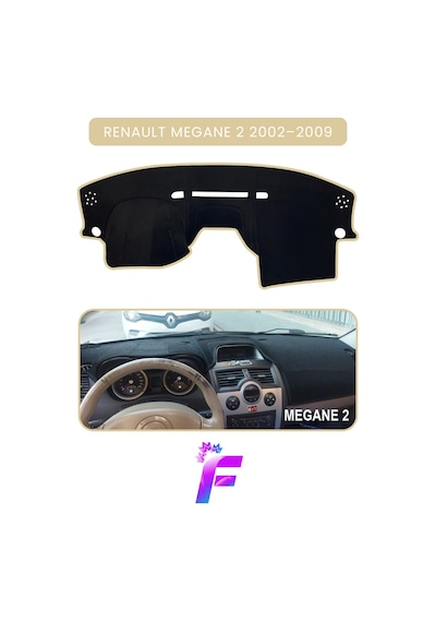 Renault Megane 2 2002 2009 Uyumlu Torpido Örtüsü Çatlama Ve Isıya Karşı Tam Koruma A55