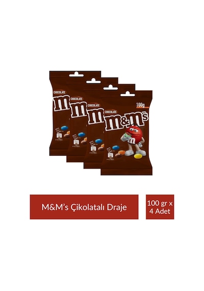 M&m's Çikolatalı Draje 100 Gr X 4 Adet