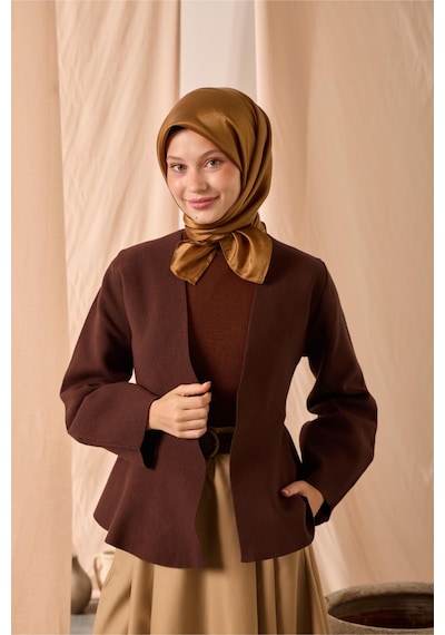 Silk Home Düz Shiny Eşarp 75006-59 Koyu Gold