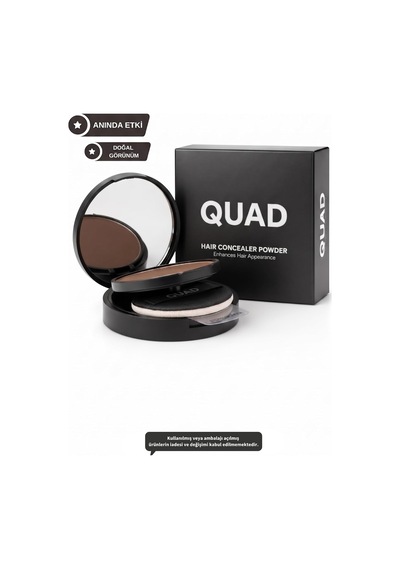 Saç Kapatıcı Pudra, Kahverengi, Unisex Saç Ve Sakal Dolgunlaştırıcı, Doğal Görünüm, 12gr