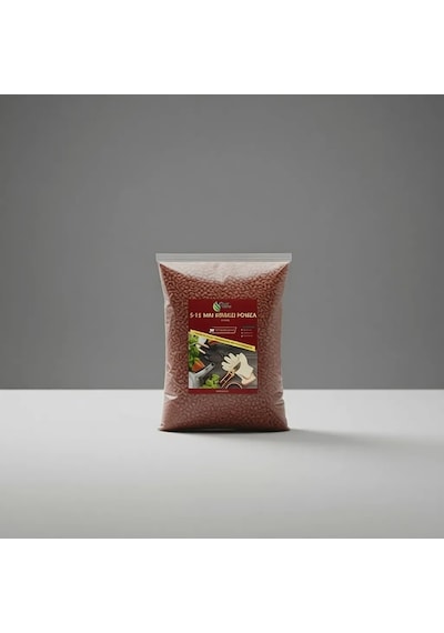 Hüskon Ticaret Plant Home 5 Litre Kırmızı Pomza Taşı 5-15 Mm Volkanik Cürüf Özellikli Ürün 5 L