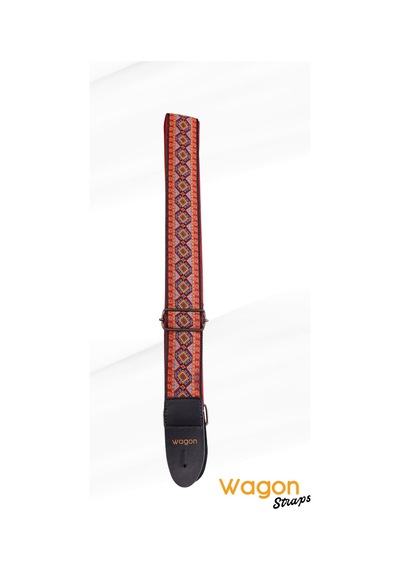 Wagon Straps Vintage Serisi Gitar Askısı - Fiery Petal