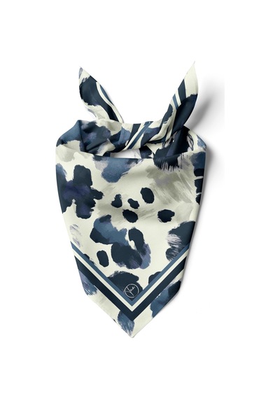 Mavi Fırça Darbeleri Desen Bandana/fular Çok Renkli