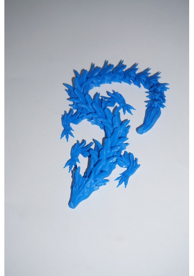 Eklemli Ejderha 3 Renkli 28 Cm - Dekoratif 3d Maket Hediyelik 1,8cm 07332914