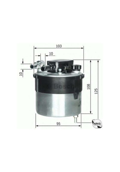 F026402046-YAKIT FILTRESI SENSORSUZ FIESTA IV 08 FOCUS CMAX 03 FOCUS II-MAZDA 2- MAZDA 3 1.6 TDCI BOSCH F026402204 OEM