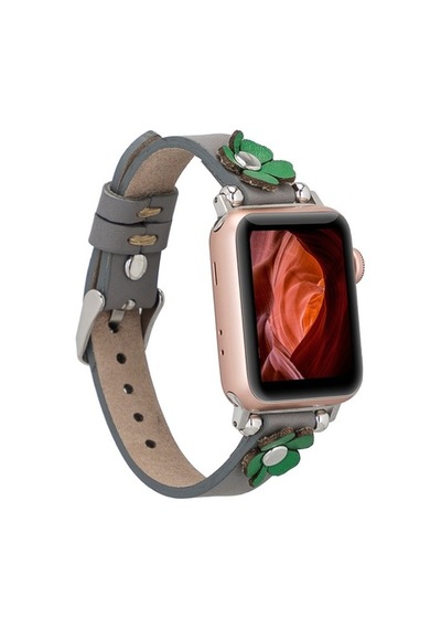 Bouletta Apple Watch Uyumlu Deri Kordon Clover 38-40-41Mm St Rst9