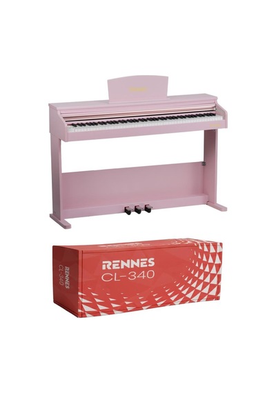 Rennes Cl-340pk Tuş Hassasiyetli 88 Tuş Dijital Piyano Profesyonel Pembe