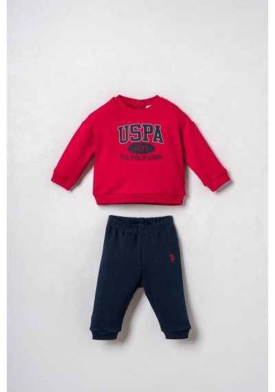 U.S. Polo Assn. Erkek Bebek Kırmızı Uzun Kol Pijama Takım Usb3190-c-v2 Usb3190-c-v2
