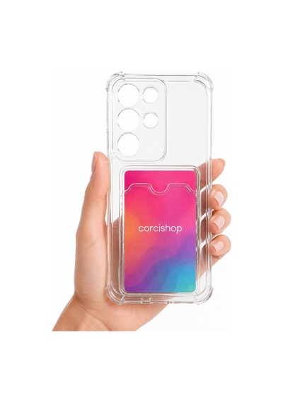 Realme C85 Pro 4g Uyumlu Kart Koymalı Airbag Darbe Önleyici Şeffaf Silikon Kılıf Şeffaf