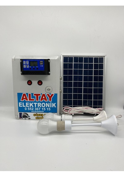 At-10 Güneş Enerji Seti Solar Aydınlatma Ve Telefon Şarj