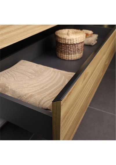 Kobos Lignum 100 Cm Banyo Dolabı Seti Meguro Ahşap