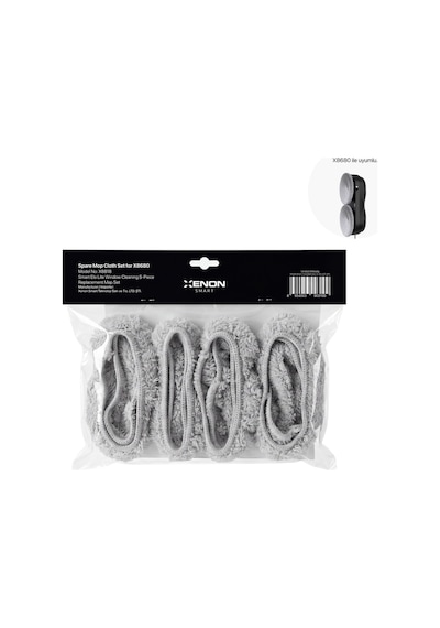 Elo Lite Cam Silme Robotu Yedek Mop, 8 Adet Mikrofiber Yedek Mop X8680 Uyumlu